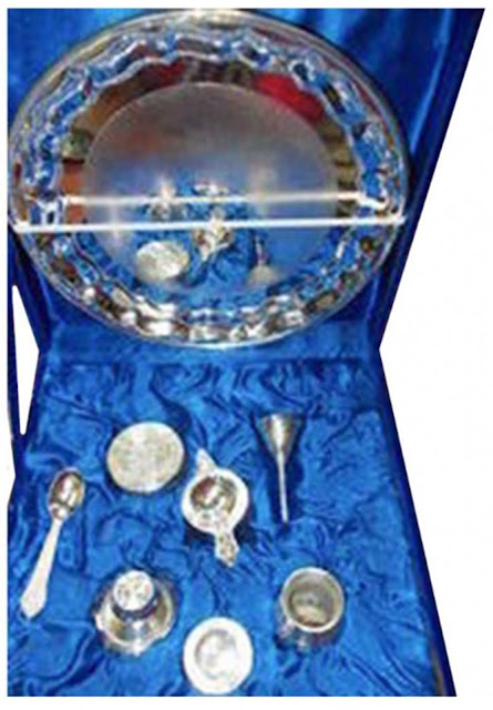 Silver Plated Pooja Thali