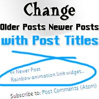 change older posts newer posts with titles