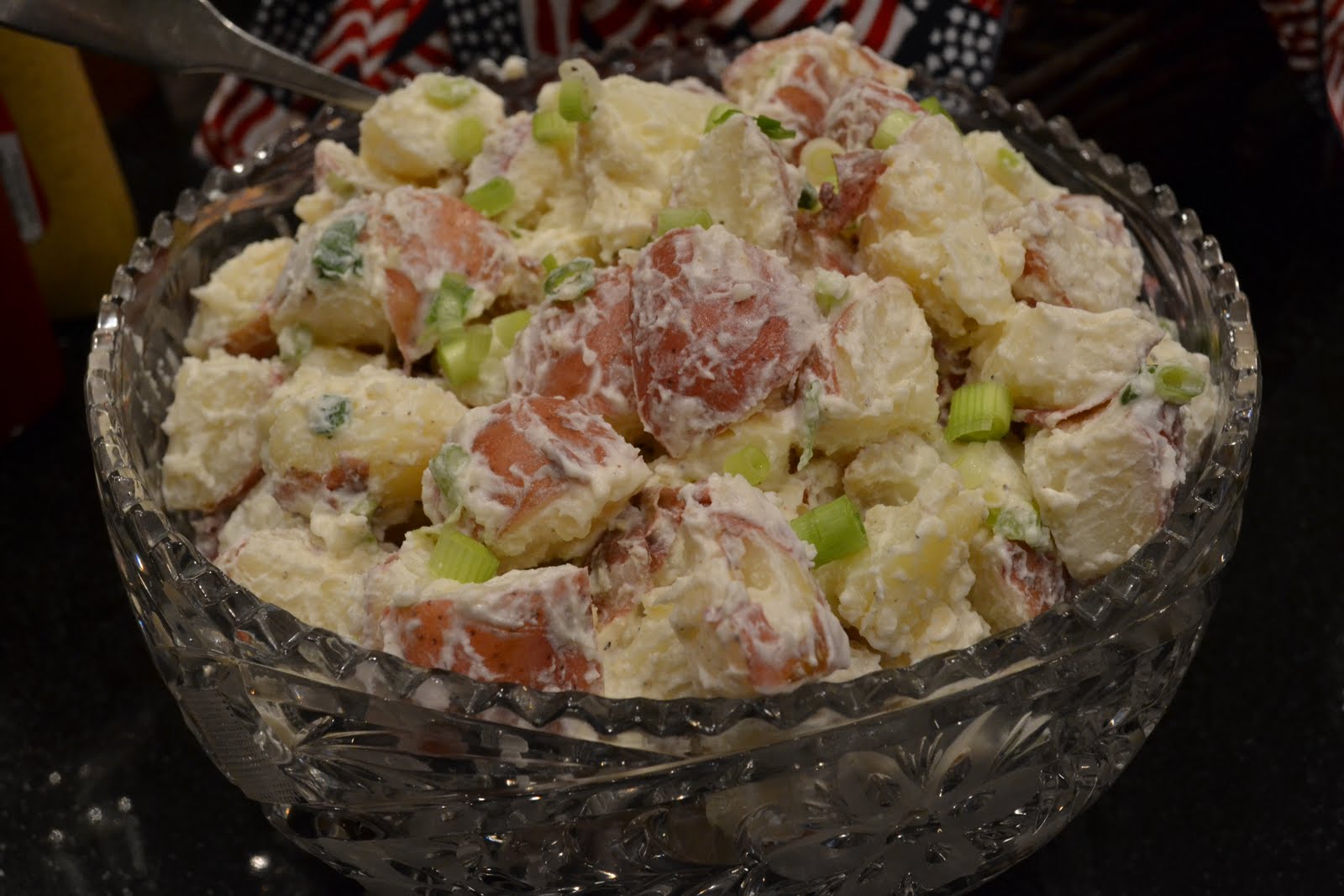 red potato salad sour cream mayonnaise