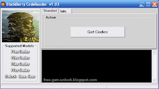BlackBerry Code Reader v1.03 Full unlock master code