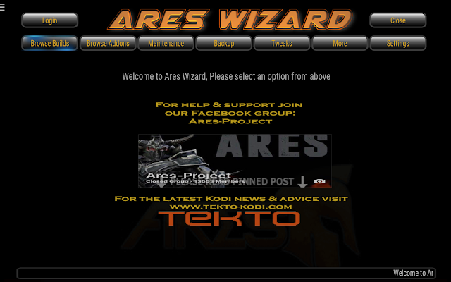 how to install ares wizard kodi 2016