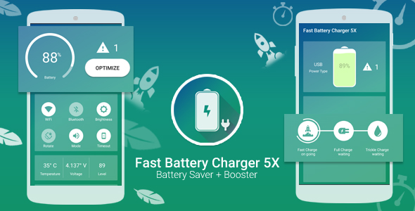 Battery Charger and Android booster free source code