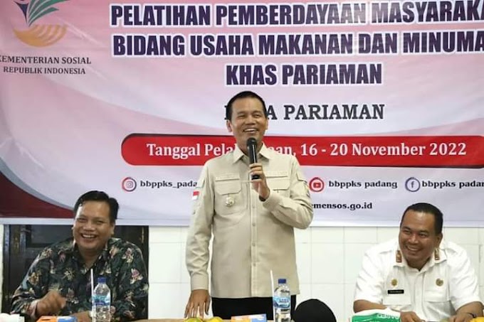 30 KPM PKH Ikuti Pelatihan Usaha Makanan dan Minuman Khas Pariaman