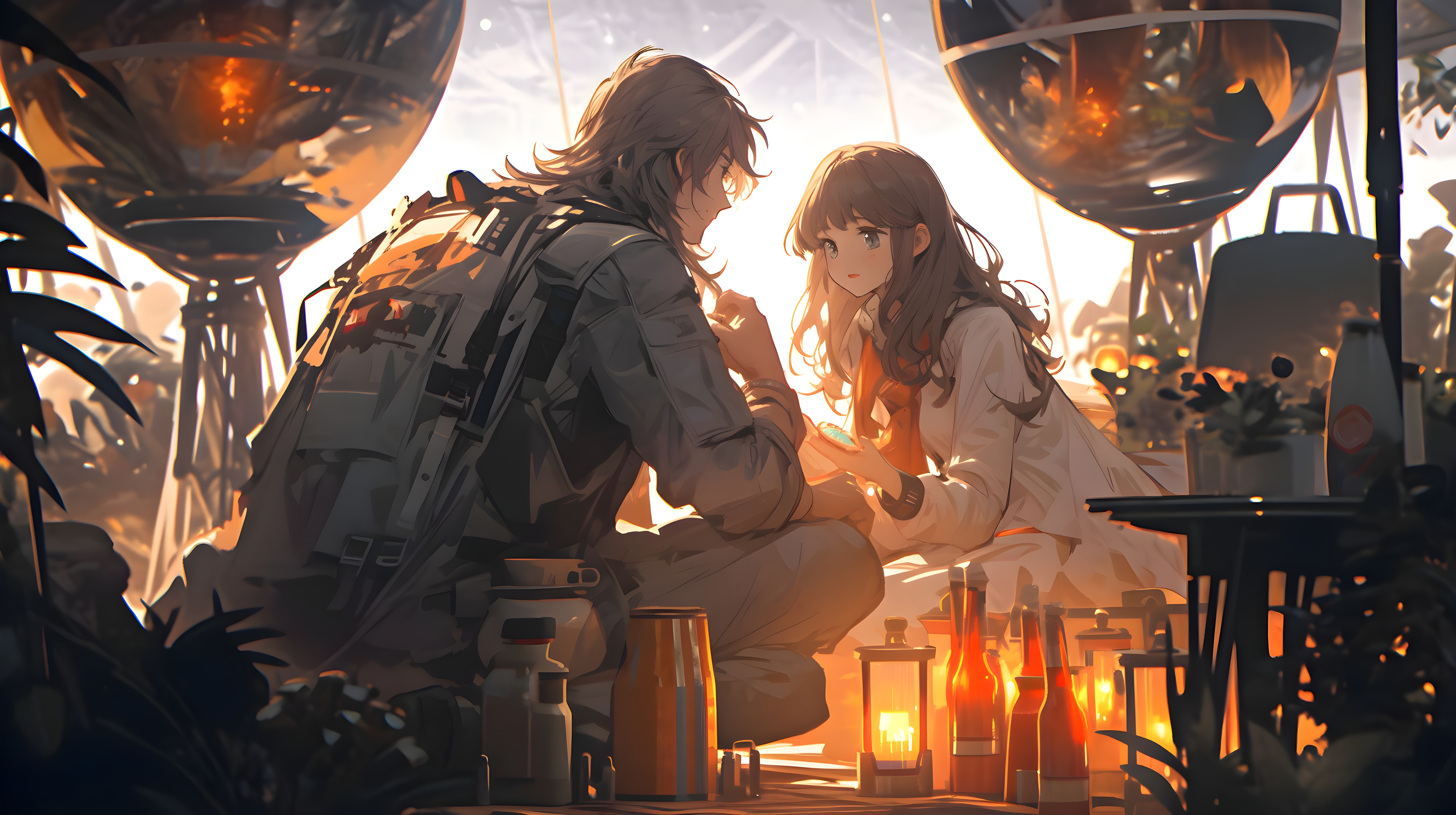 Soldier And Girl Wallpaper