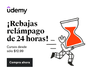 Rebajas relámpago Udemy 22 de Julio de 2021