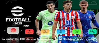 PES 2025 ISO Mod eFootball PPSSPP Download Update UCL New Kits And Transfer Season 2024-25 Best Graphics HD English Commentary
