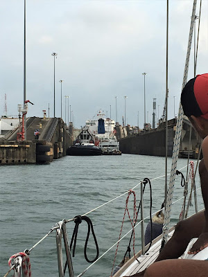 Entering a Panama Canal Lock