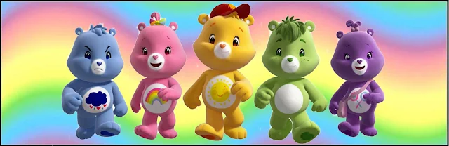 Care Bears Party Free Printable Labels.