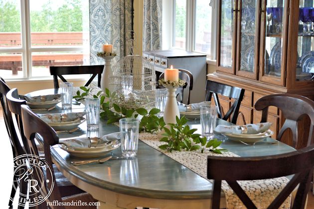 Ruffles & Rifles- Table Reveal-Treasure Hunt Thursday- From My Front Porch To Yours