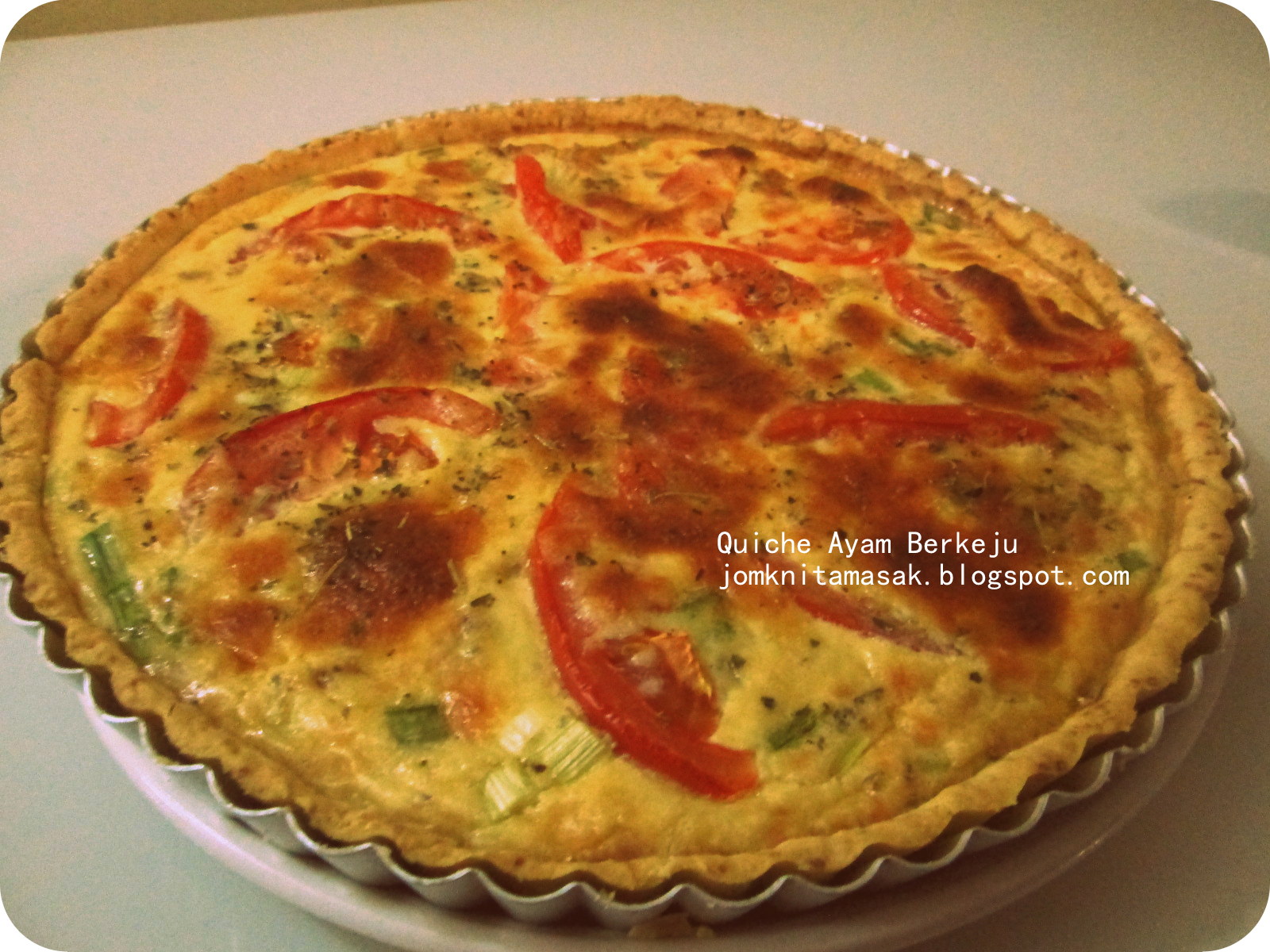 Jom Kak Nita Masak: Quiche Ayam Berkeju