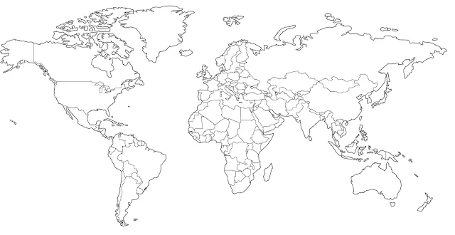 image: World Country Outline Maps