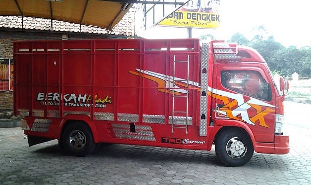 modifikasi mobil truk canter4