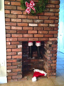 santa in the chimney