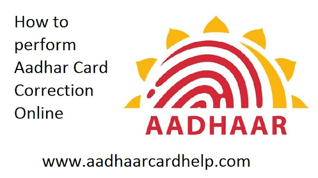 aadhar card correction online