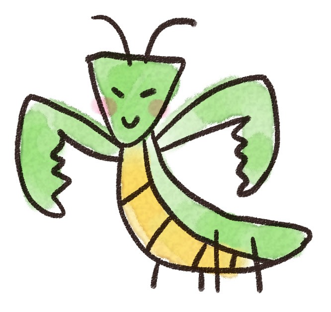 カマキリのイラスト 虫 ゆるかわいい無料イラスト素材集 カマキリのイラスト 虫 ゆるかわいい無料イラスト素材集