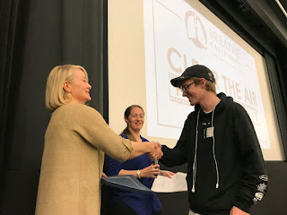 SFUSD student Cole Pepper was among the winners at Breathe California's 2019 Clear the Air Film Fest