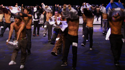 Michael Jackson’s – This is it - Tee-shirts off during auditions.