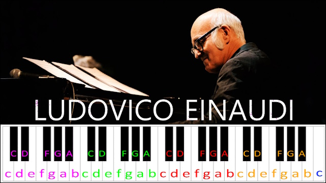 Giorni Dispari by Ludovico Einaudi Piano / Keyboard Easy Letter Notes for Beginners