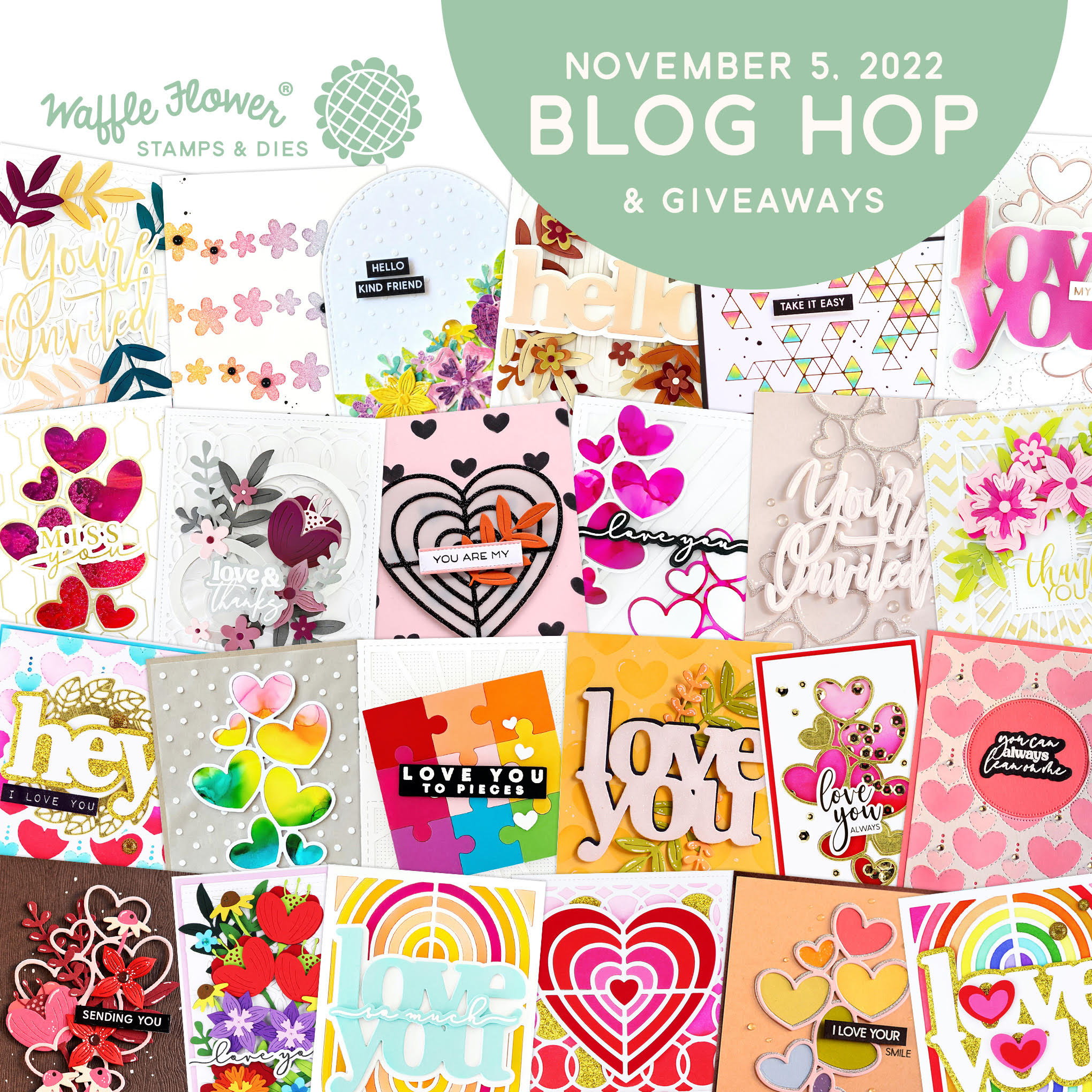 carly tee: waffle flower 2022 november release blog hop