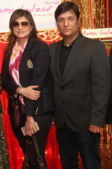 Designer Charu Parashar with Anupam Parashar