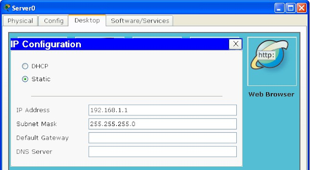 client server cisco packet tracer