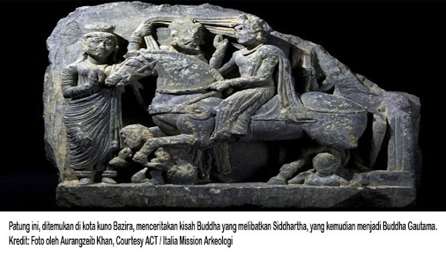 Penemuan Patung Budha Di Reruntuhan Kuil Kuno Bazira  