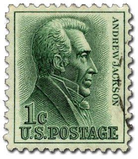 US Pres. Andrew Jackson (stamp)