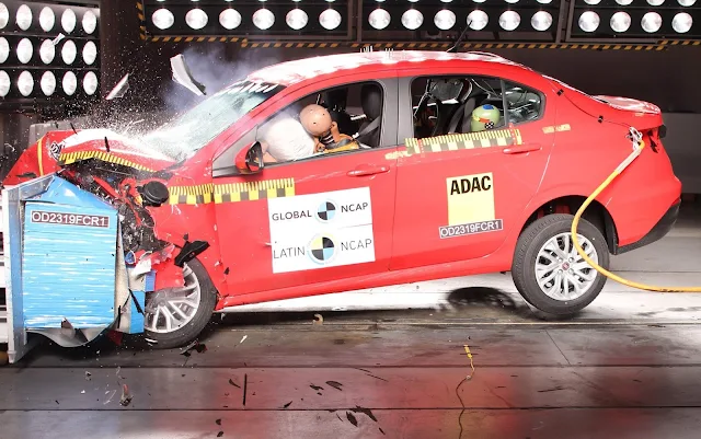 Fiat Argo e Cronos decepcionam com 3 estrelas - LatinNCAP