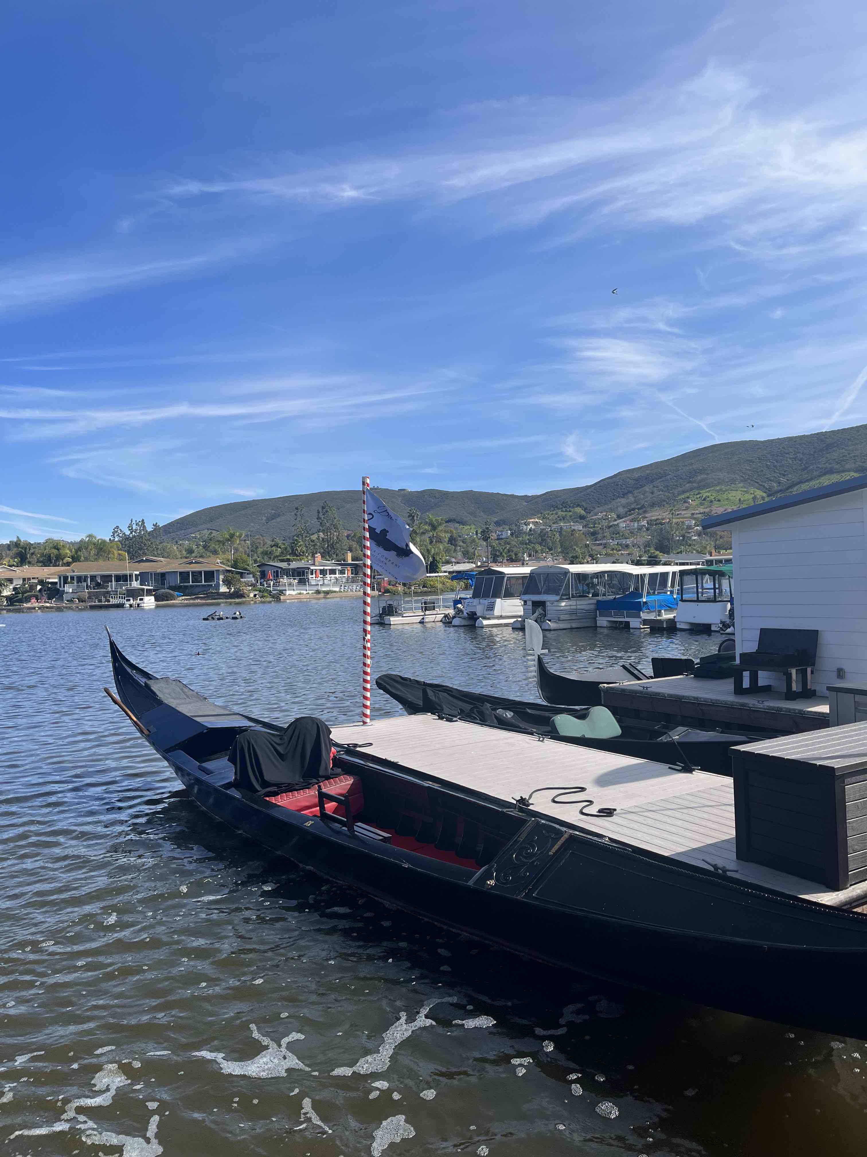 Black Swan Gondola Rides Lake San Marcos Marina Restaurants, Resort, Fishing, Boat Rentals Carmen Varner