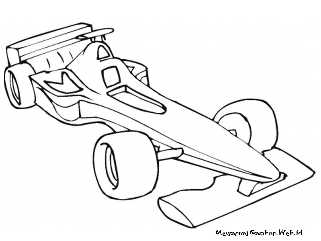 Mewarnai Gambar Mobil Balap Modifikasi Sepeda Motor Gambar Mewarnai