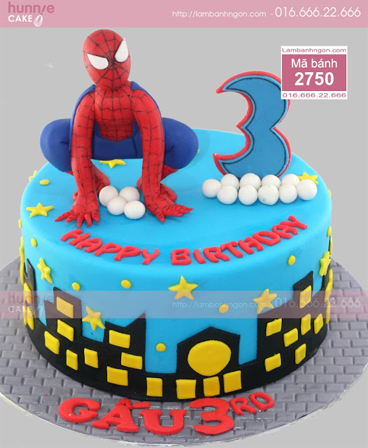 Bánh sinh nhật người nhện - Spider Man