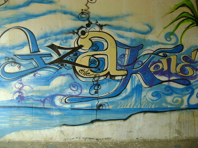 graffiti de izak en florianopolis, brasil