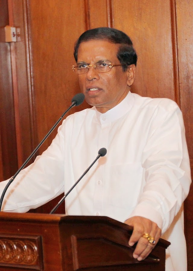 Maithripala Sirisena- Sri Lankan politician current President of Sri Lanka