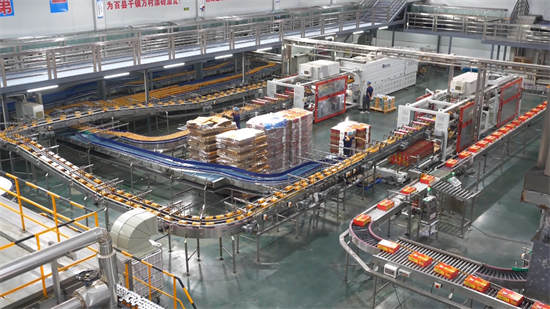 Sihui Shatang Orange Juice Production Line is comparable to Coca-Cola’s production line