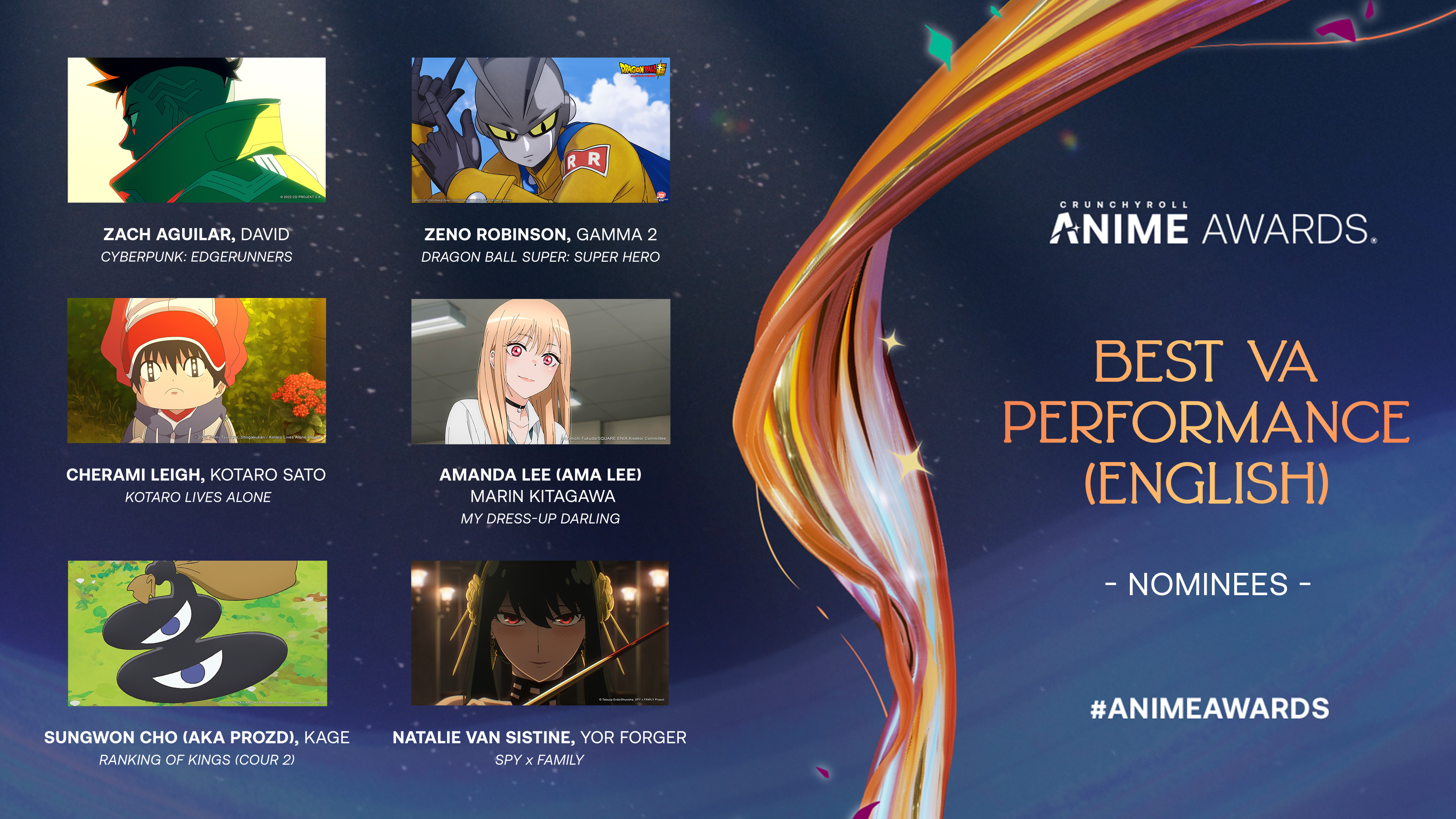 Crunchyroll Anime Awards 2023 Nominees Announced  AFA: Animation For  Adults : Animation News, Reviews, Articles, Podcasts and More