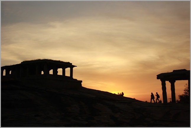 Jain temple at sunset time