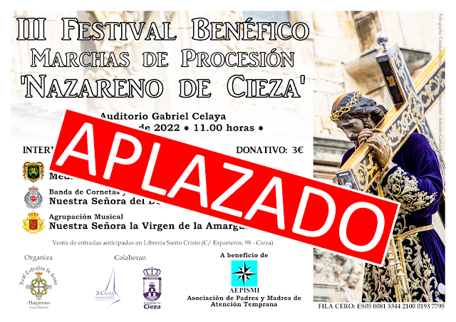 ACTUALIZACIÓN: III Festival de Marchas de Procesión 'Nazareno de Cieza' 