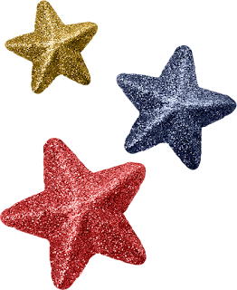 Free Printable 3D Stars Clipart.