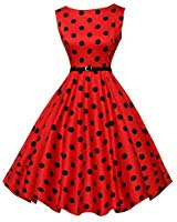 Women Dresses WOCACHI Women Dress Vintage Sleeveless Retro Evening Party Prom Dresses