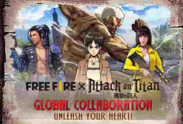 Dapatkan Kostum Survey Corps, Kolaborasi Free Fire x Attack on Titan