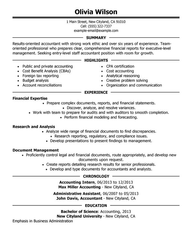 Contoh Cv Bahasa Inggris Accounting - ben jobs