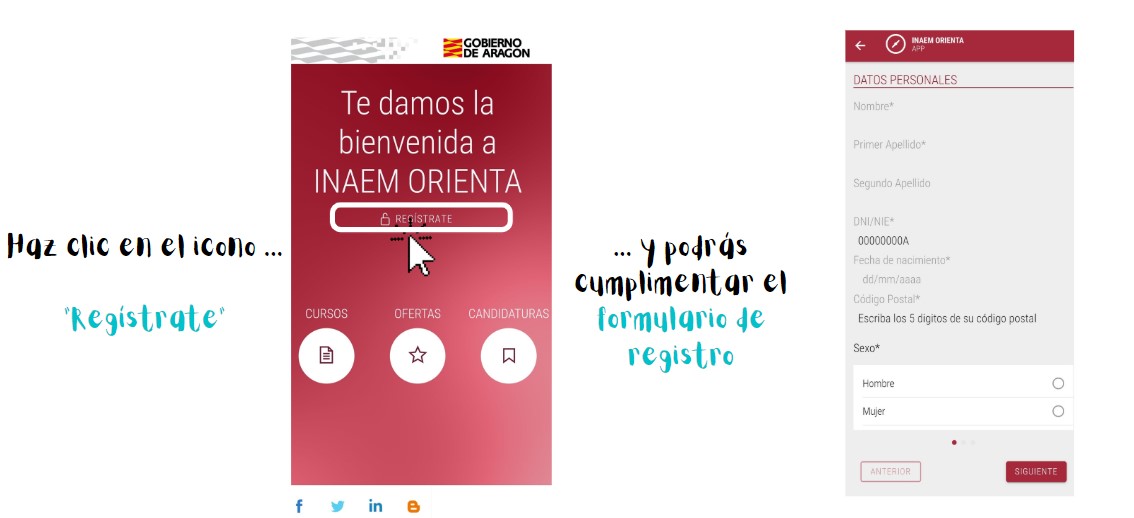 APP INAEM Orienta Registro