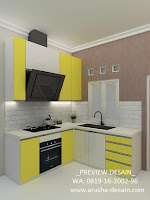 jasa gambar murah kitchen set mewah