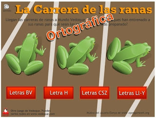 http://www.vedoque.com/juegos/juego.php?j=carrera-ranas-ortografia&l=es