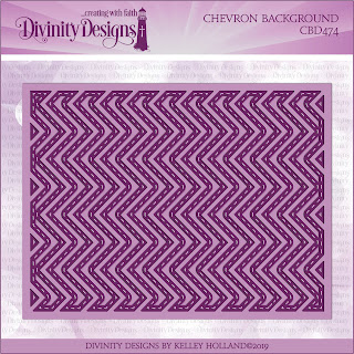 Divinity Designs Custom Chevron Background Die