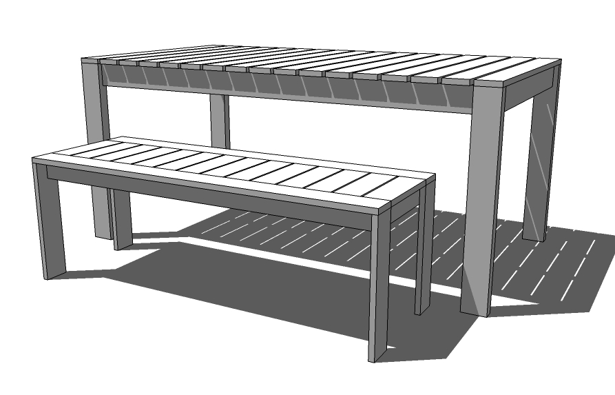  Simple Outdoor Bench | Free and Easy DIY Project and Furniture Plans