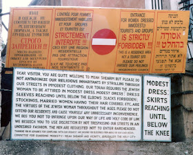 Sign, Meah Shearim, Jerusalem