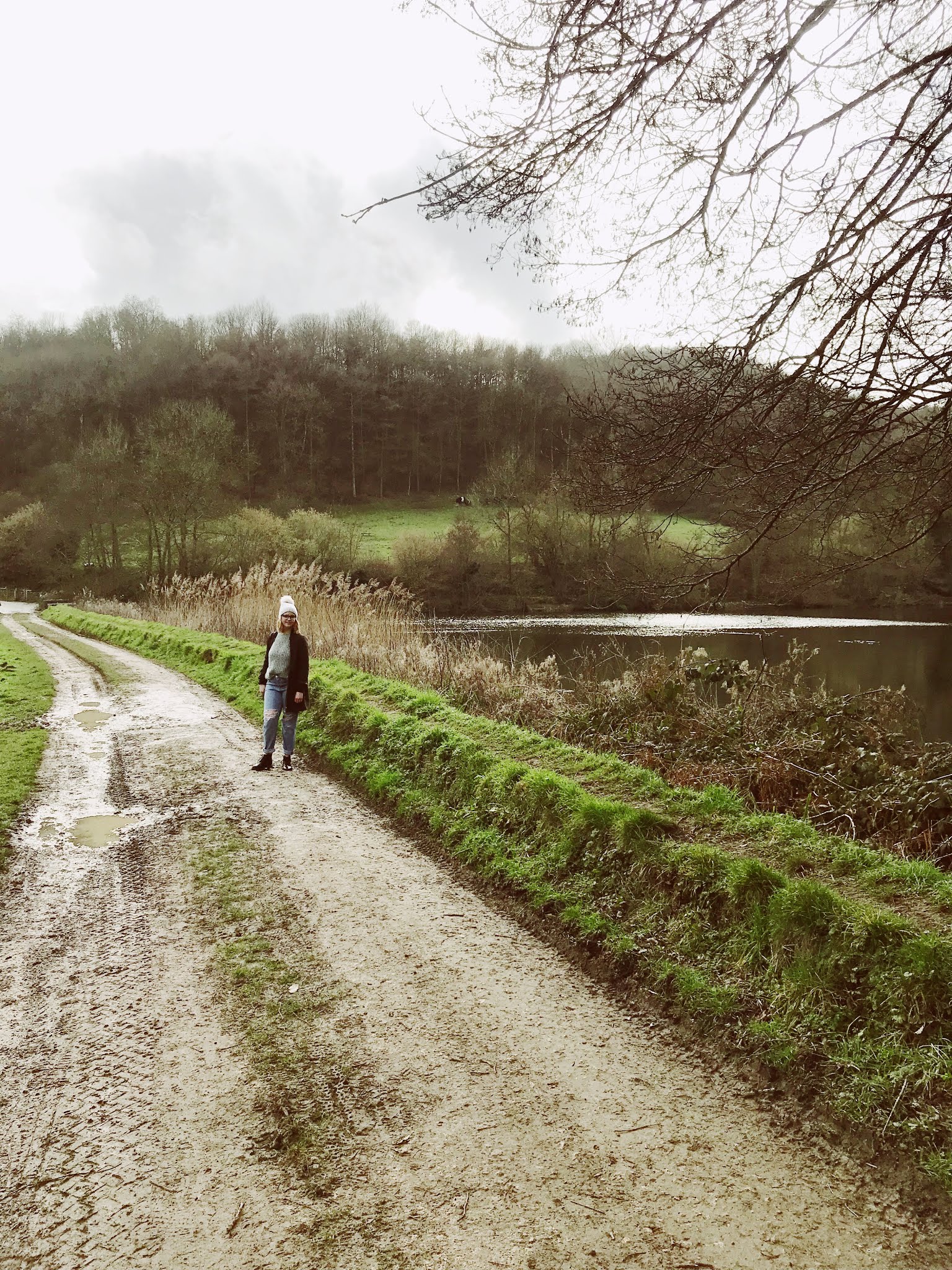 Blogger Chloe Harriets out of a winter walk