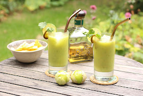 cocktail vert à l'avocat tequila