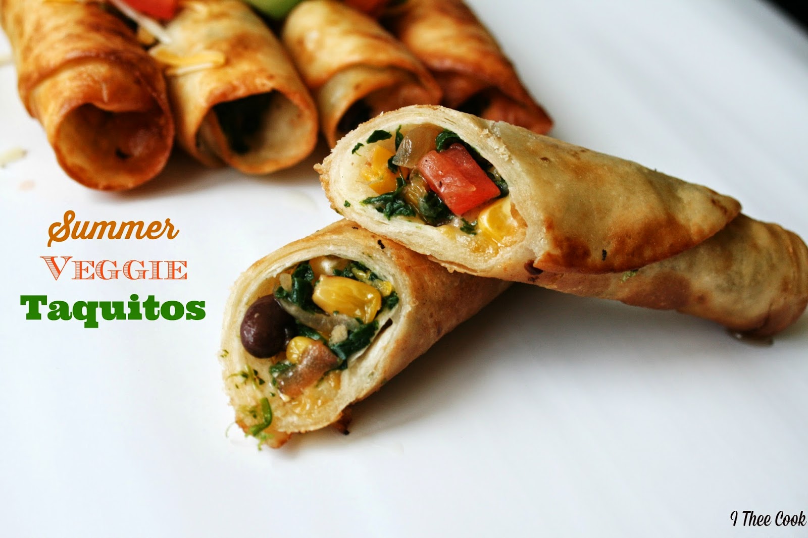 http://itheecook.blogspot.com/2014/07/summer-veggie-taquitos.html